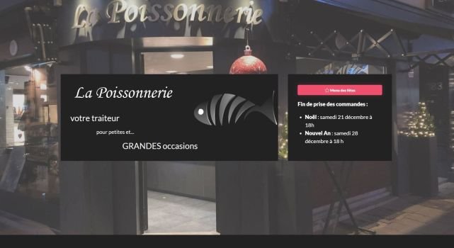 La Poissonnerie à Stockel - création site web