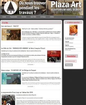 création site web cinéma plaza-art - milkyweb