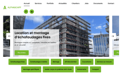 Création site web entreprise d'échafaudages