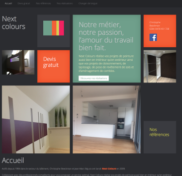 Création site web décorateurs intérieur Nextcolours