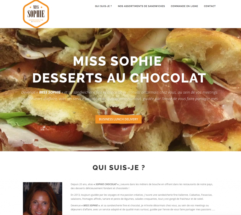 creation site web miss-sophie