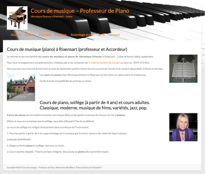 Création site web Véronique Etienne professeur de piano