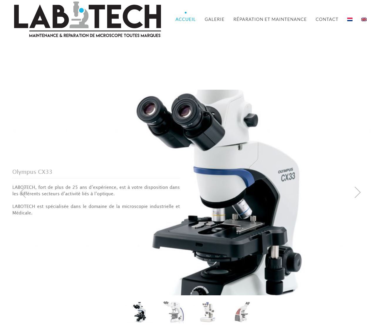 Labotech : maintenance et entretien de microscopes en Belgique