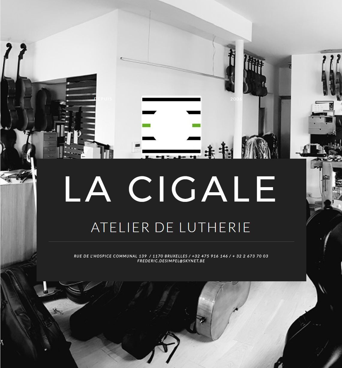 Création site web Atelier de Lutherie La Cigale
