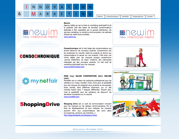 Création site web Innovation & Marketing