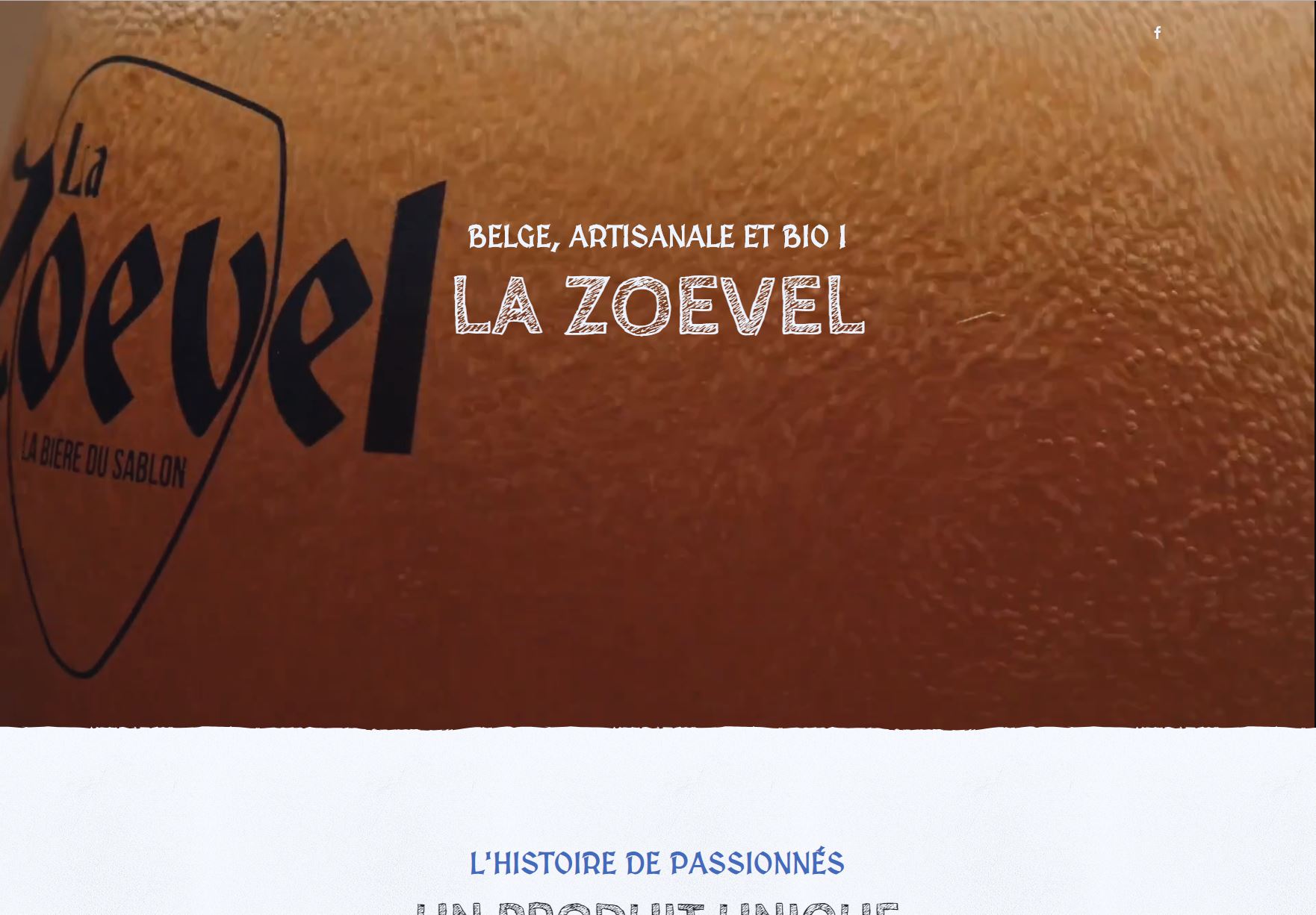 Création site web de la Zoevel, bière belge, artisanale et bio
