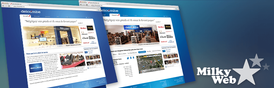 Delcambe - création site achat et commande en ligne - milkyweb