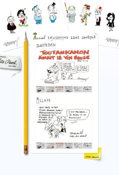 Création site internet Samuel Caricature