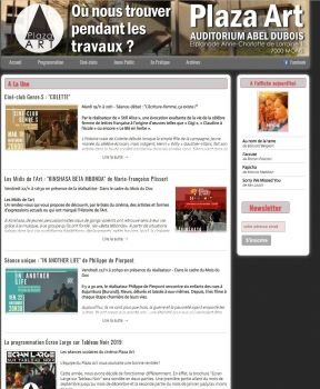 création site web cinéma plaza-art - milkyweb